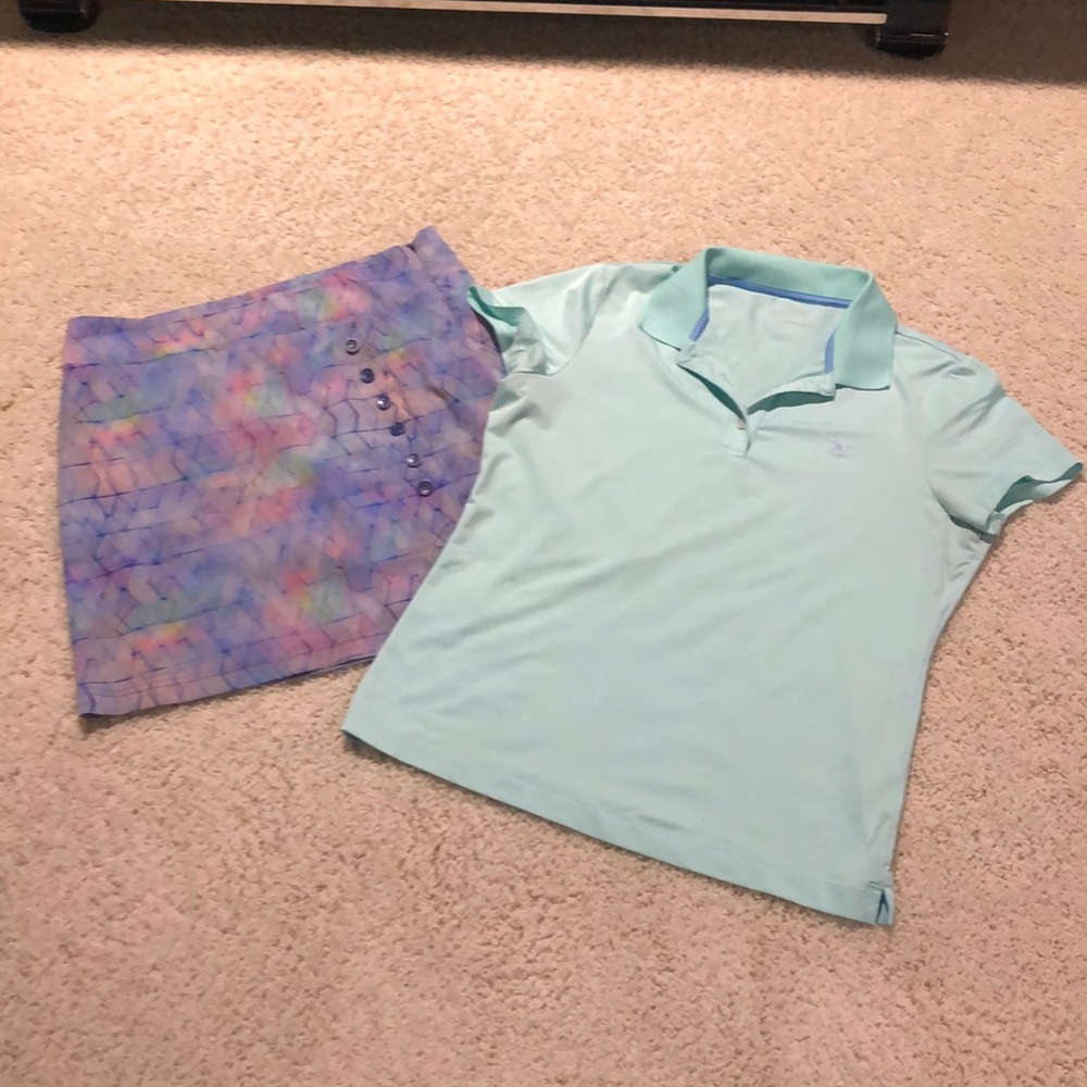 Bundle of 2 Golf skirt and short sleeve top